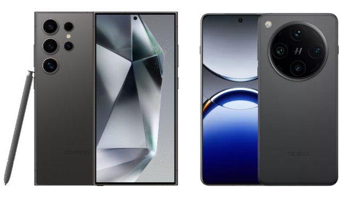 Samsung Galaxy S24 Ultra dan Oppo Find X8 Pro