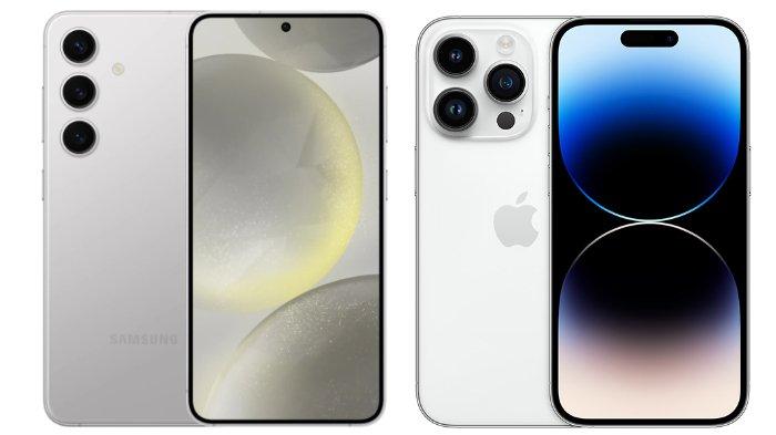 Samsung Galaxy S24 dan iPhone 14 Pro
