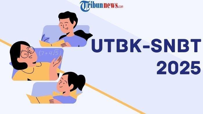 SNPMB - Grafis UTBK SNBT yang dibuat di Canva Premium pada Rabu (5/3/2025).