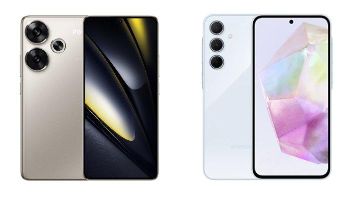 Xiaomi POCO F6 dan Samsung Galaxy A35 5G