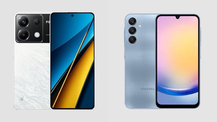 Xiaomi POCO X6 5G dan Samsung Galaxy A25 5G