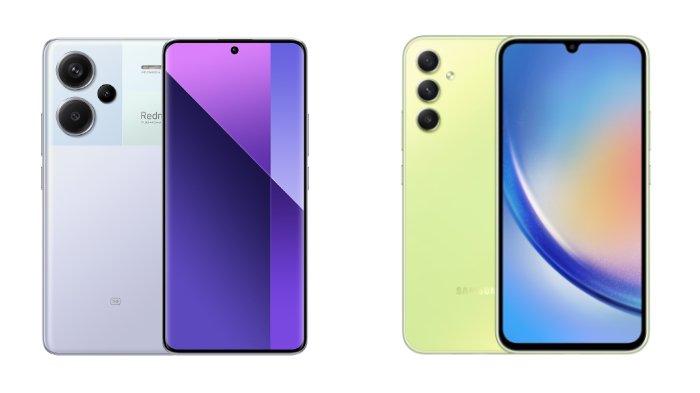 Xiaomi Redmi Note 13 Pro Plus 5G dan Samsung Galaxy A34 5G
