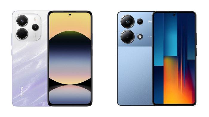 PERBANDINGAN HP XIAOMI - Tampilah HP Xiaomi Redmi Note 14 dan POCO M6 Pro yang diunduh dari website Mi.co.id, Selasa (11/2/2025).