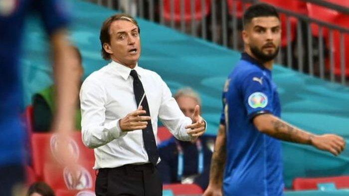 Pelatih timnas Italia, Roberto Mancini.