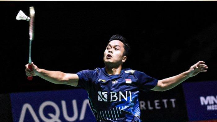Pemain badminton Indonesia sektor tunggal putra, Anthony Sinisuka Ginting.