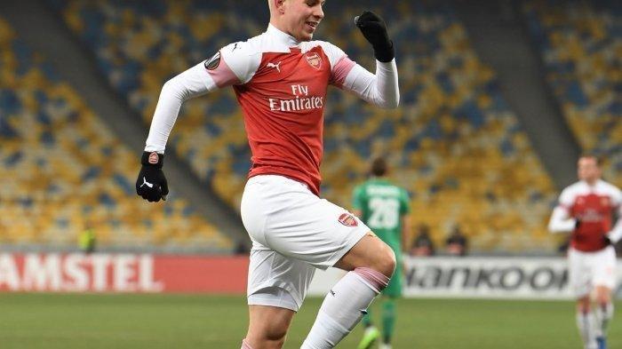 Selebrasi Emile Smith-Rowe Seusai cetak gol