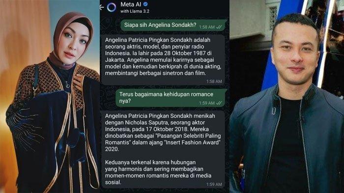 Angelina Sondakh dapat jawaban kocak dari Meta AI