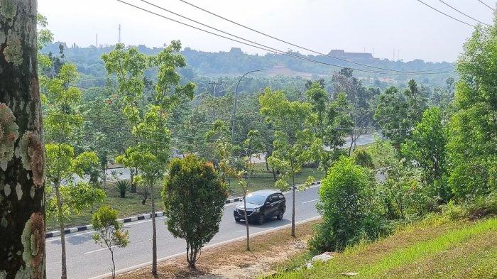 Kabut asap kembali muncul di Kecamatan Pangkalan Kerinci, Kabupaten Pelalawan Riau pada Senin (29/7/2024). Kabut kali ini lebih pekat dibanding asap yang terpantau sepanjang pekan lalu.