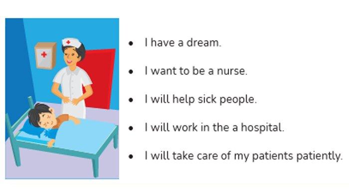ILUSTRASI KUNCI JAWABAN : Kunci Jawaban Bahasa Inggris Kelas 6 Halaman 115 Listen and answer-Look and Write Unit 11 My dream. Kunci jawaban Bahasa Inggris kelas 6 halaman 115 Listen and answer Listen to your teacher and complete the sentences dan Look and Write Look at the sentences and Arrange them to make a story Unit 11 My dream semester 2 sesuai buku paket My Next Words Grade 6 edisi Kurikulum Merdeka Kemendikbudristek cetakan pertama 2022.