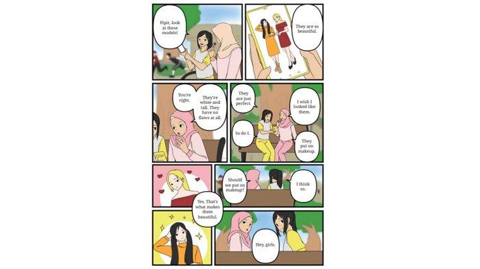 ILUSTRASI KUNCI JAWABAN : Kunci Jawaban Bahasa Inggris Kelas 8 Halaman 238 239 240 Section 2 - Listening Comic Strip Discuss. Kunci jawaban Bahasa Inggris kelas 8 halaman 238 239 240 Section 2 - Listening Word Box Listen to the dialogue Part 1 in Audio Comic strip and Discuss with your friend Unit 1 Be Yourself Chapter 5 Embrace Yourself sesuai buku paket English For Nusantara SMP dan MTs edisi Kurikulum Merdeka Kemendikbudristek cetakan pertama 2022.