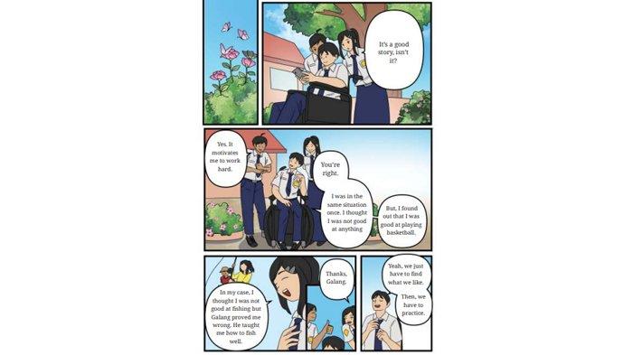 ILUSTRASI KUNCI JAWABAN : Kunci Jawaban Bahasa Inggris Kelas 8 Halaman 256 Section 2 - Listening Worksheet 5.7 Unit 2 Chapter5. Kunci jawaban Bahasa Inggris kelas 8 halaman 254 255 256 Section 2 - Listening Listen to Audio 5.3 and Answer these questions Worksheet 5.7 Unit 2 I know I Can Do It Chapter 5 Embrace Yourself sesuai buku paket English For Nusantara SMP dan MTs edisi Kurikulum Merdeka Kemendikbudristek cetakan pertama 2022.