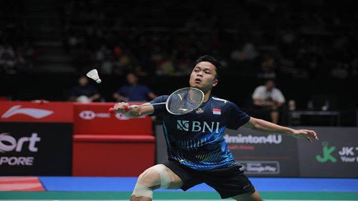 Aksi Anthony Sinisuka Ginting belum lama ini, Ginting berada diperingkat teratas Tunggal Putra race to Olimpiade Paris 2024