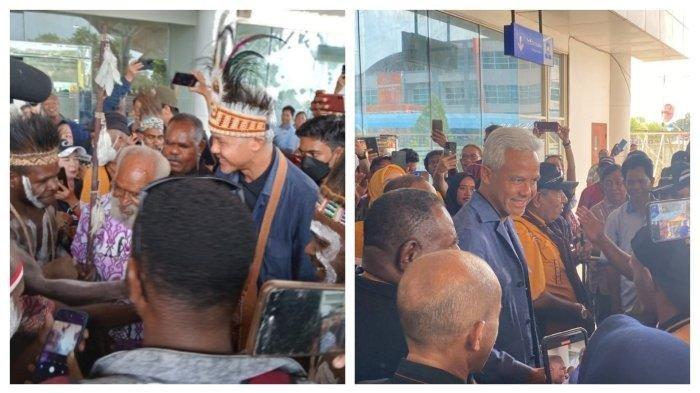 Capres nomor 3 Ganjar tiba di Papua