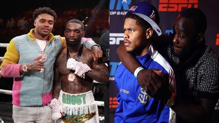 Kolase Errol Spence Jr dan Frank Martin (kiri) serta Shakur Stevenson dan Terence Crawford.