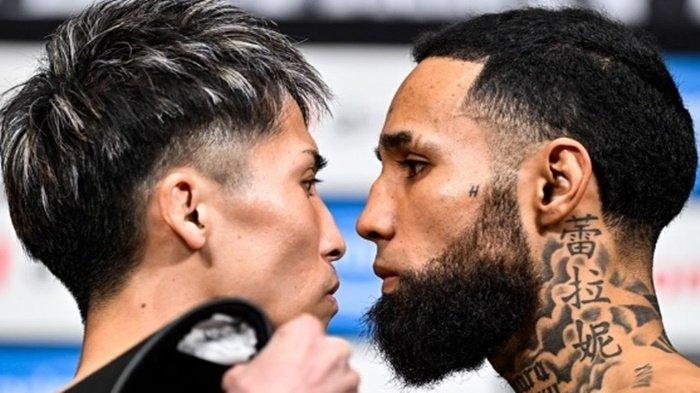 Face Off Naoya Inoue (kiri) dan Luis Nery (kanan)