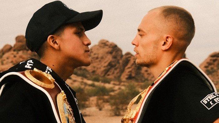 Face off Jesse Rodriguez (kiri) dan Sunny Edwards.