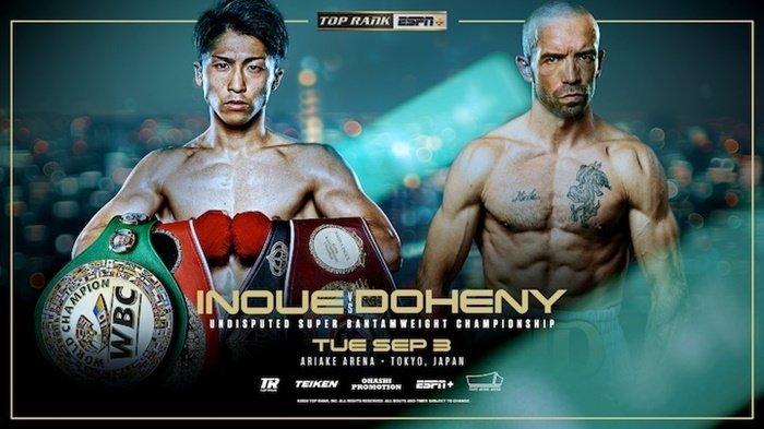Flayer Tinju Dunia Naoya Inoue vs TJ Doheny