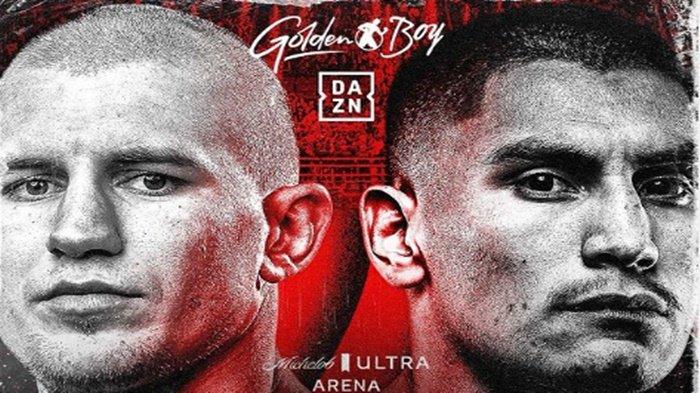 Flayer Tinju Dunia Serhii Bohachuk vs Vergil Ortiz Jr