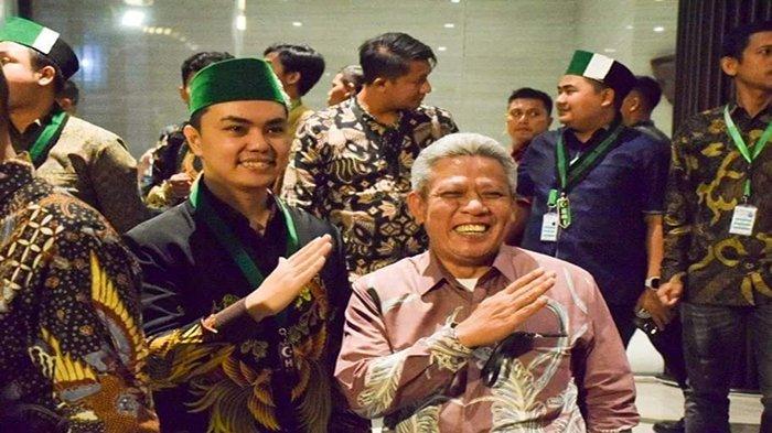 Bupati Kubu Raya H Muda Mahendrawan saat duduk bersama Kapolri Jend Pol Listyo Sigit Prabowo dan Panglima TNI Jend TNI Agus Subianto ketika menghadiri Kongres HMI ke XXXII di Ballroom Qubu Resort Kubu Raya