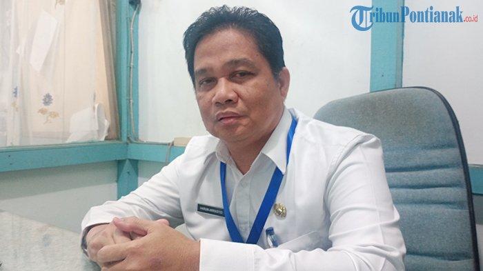 Kabid Pencegahan dan Pengendalian Penyakit (P2P) Dinas Kesehatan Pengendalian Penduduk dan Keluarga Berencana (Diskes-PPKB), Harun Arraysid ketika diwawancarai di ruang kerjanya, Kamis 10 Agustus 2023.