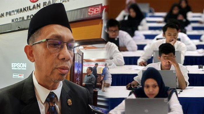 Sekretaris Daerah (Sekda) Kota Pontianak, Mulyadi saat diwawancarai awak media di Kantor DPRD Kota Pontianak, Senin 18 Maret 2024.
