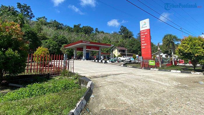 SPBU Simpang Adong, Jalan Lintas Selatan, Kecamatan Hulu Gurung, Jumat 10 Mei 2024.