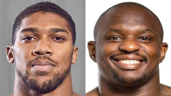 Kolase Anthony Joshua dan Dillian Whyte. Duel ini dibatalkan VADA