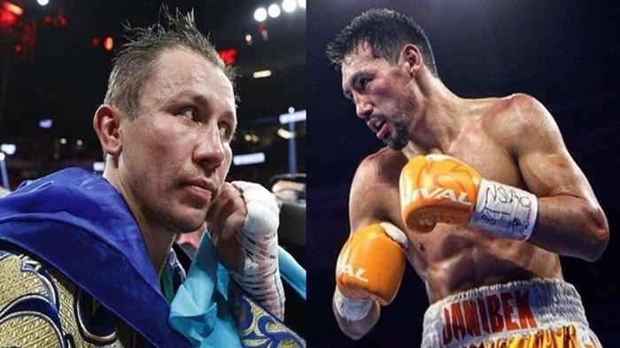 Kolase Gennady Golovkin dan Janibek Alimkhanuly