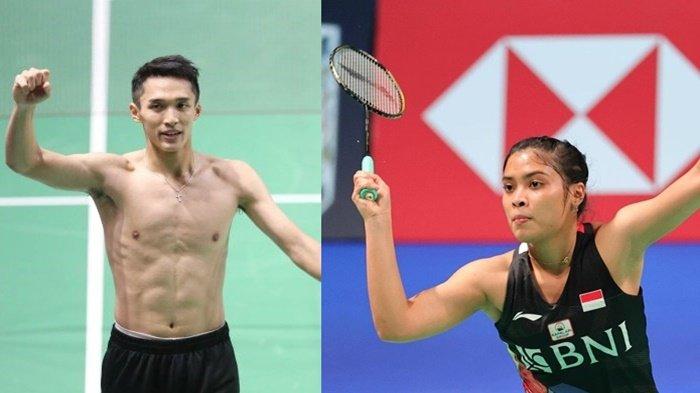 Kolase Jonatan Christie dan Gregoria Mariska Tunjung. Ranking Jojo dan Gregoria Melorot