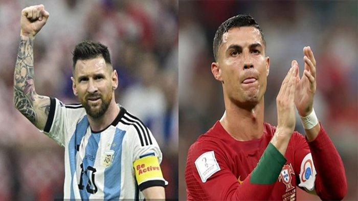 Kolase Lionel Messi dan Cristiano Ronaldo