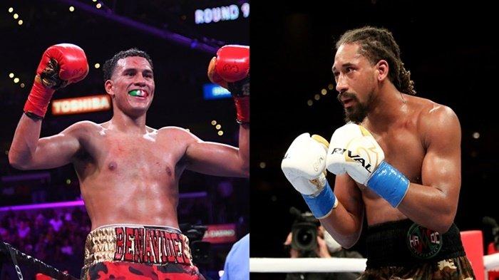 Kolase Tinju Dunia David Benavidez dan Demetrius Andrade. Keduanya naik ring pada November 2023