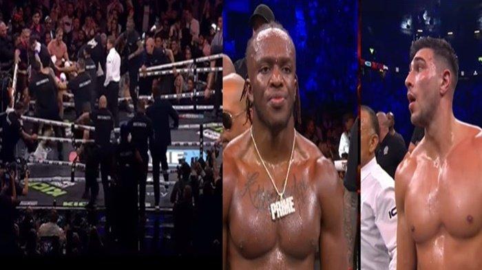 Kolase Rusuhnya duel Logan Paul vs Dillon Danis dan KSI vs Tommy Fury di DAZN PPV Minggu 15 Oktober 2023