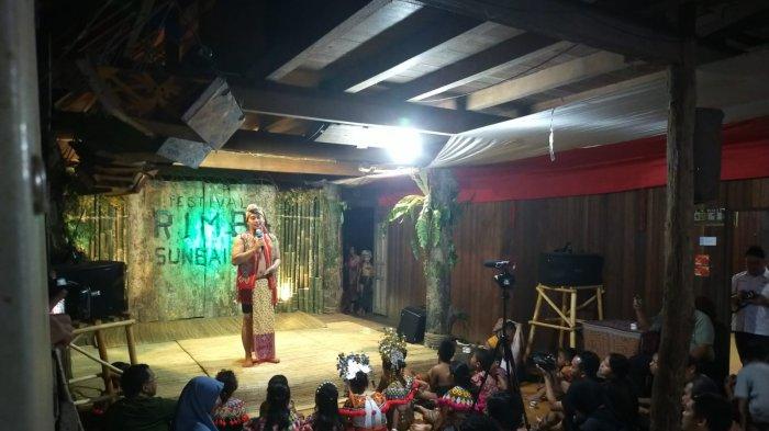 Suasana Festival Rimba Sungai Utik Tahun 2023, Minggu 30 Juli 2023 malam