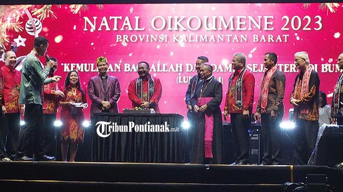 Perayaan Natal Oikumene 2023 Provinsi Kalbar di Rumah Radakng Pontianak, Sabtu 6 Januari 2024.