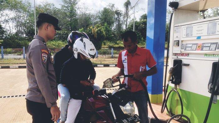 Personel Polsek Ella Hilir lakukan sambang ke SPBU, Senin 24 Juli 2023