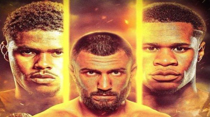 Potret foto Shakur Stevenson, Vasiliy Lomachenko dan Devin Haney