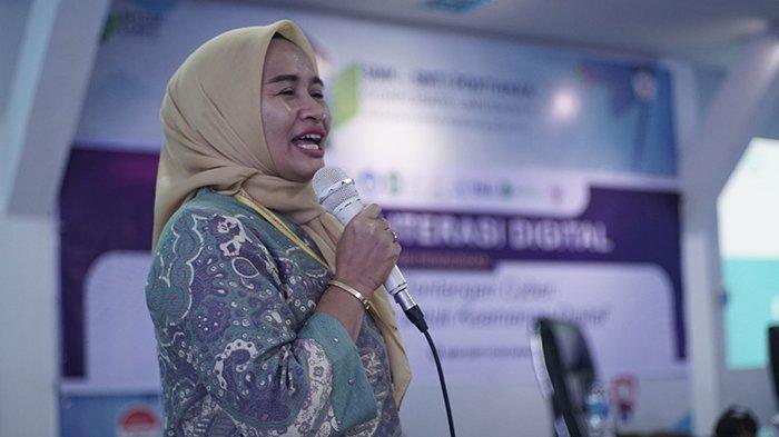 Sambutan waka kesiswaan pada kegiatan seminar literasi digital.