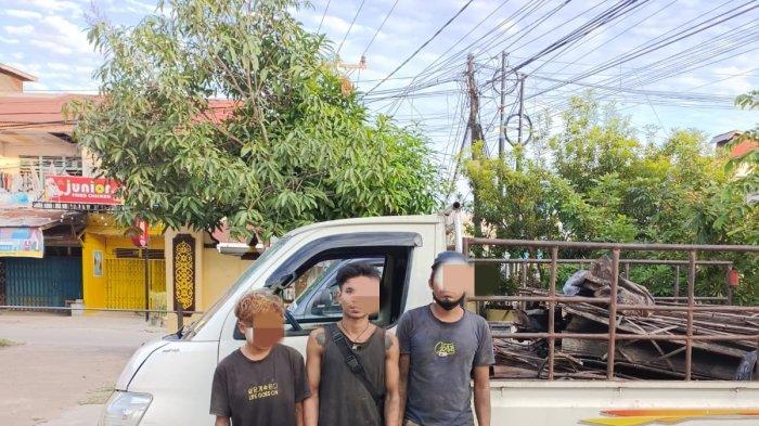 Tersangka kasus penjarahan diamankan jajaran Polsek Sintang Kota