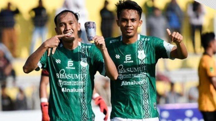 Pemain PSMS Medan saat tanding Liga 2 2023/2024
