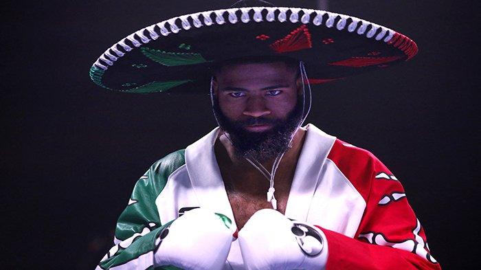 Stephen Fulton memasuki ring untuk pertarungan penyatuan gelar kelas bantam super melawan juara WBC Brandon Figueroa di Dolby Live di teater Park MGM pada 27 November 2021 di Las Vegas, Nevada.
