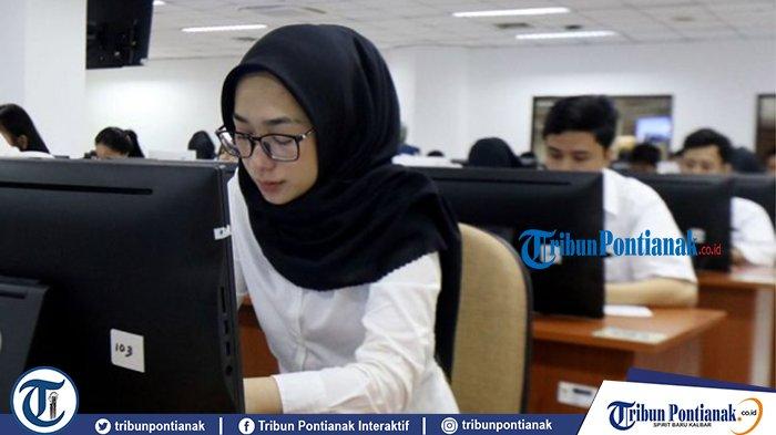 Ilustrasi kolase Tenaga Honorer, PPPK Paruh Waktu atau PNS Part Time.