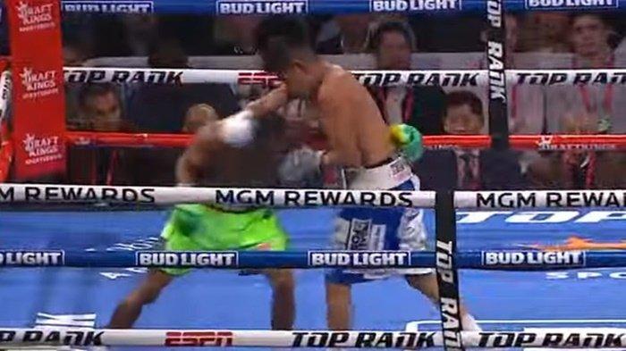 Potret Cuplikan Tinju Dunia Emanuel Navarrete vs Robson Conceicao Jumat 17 November 2023