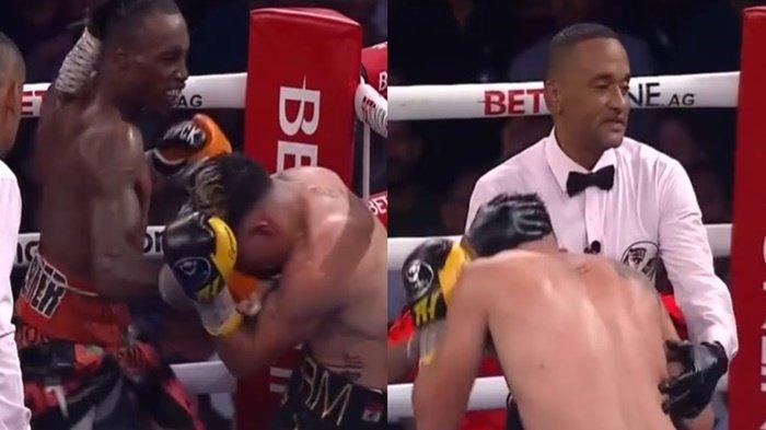 Cuplikan Tinju Dunia OShaquie Foster vs Eduardo Hernandez Minggu 29 Oktober 2023. Foster menang TKO