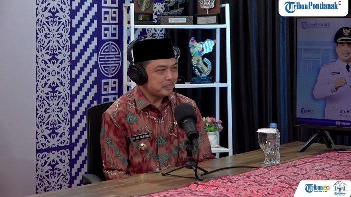 Wakil Gubernur Kalimantan Barat, Ria Norsan saat hadir di TribunPontianak Podcast (Triponcast), Jumat 4 Agustus 2023.