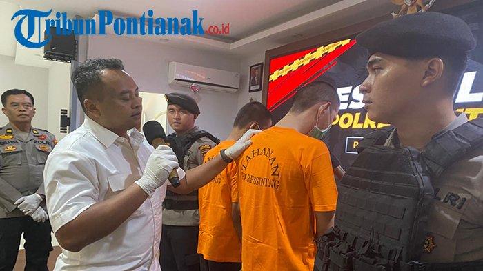 Dua tersangka penipuan perhiasan emas palsu berinisial AK dan SRSP mengaku menyesal telah melakukan perbuatan tindak pidana penipuan yang merugikan Toko Mas di Sintang, Kalimantan Barat.