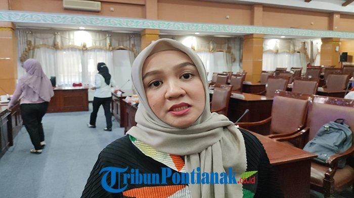 Ketua Badan Pembentukan Peraturan Daerah (Bapemperda) DPRD Kota Pontianak, Bebby Nailufa. Dan anggota Bapemperda DPRD Kota Pontianak, Alif Rahman. Saat diwawancarai Jumat, 10 Februari 2023.