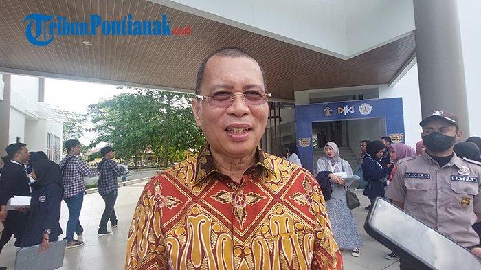 Rektor Universitas Tanjungpura Pontianak Prof Garuda Wiko. Tribun Pontianak Ferryanto.