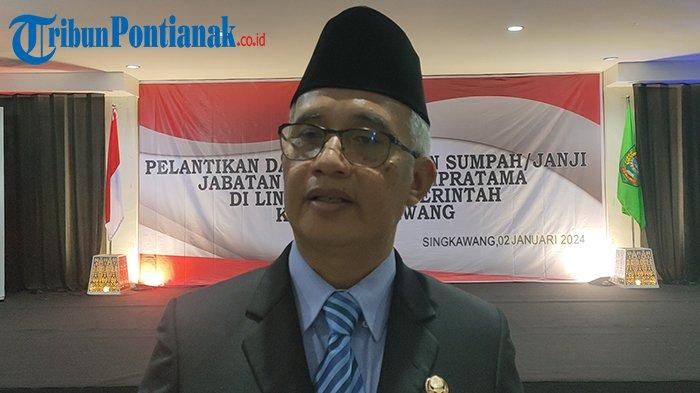 Penjabat (Pj) Walikota Singkawang, Sumastro saat ditemui Tribun Pontianak di Kantor Walikota Singkawang, Kalimantan Barat, Selasa 2 Januari 2024.