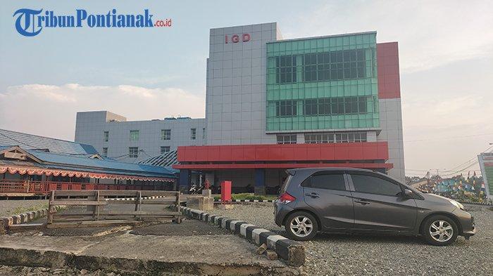 RSUD Achmad Diponegoro Putussibau yang baru, yang kini belum di resmikan oleh pemerintah daerah Kapuas Hulu, dikarenakan sejumlah bangunan belum selesai, Rabu 4 Oktober 2023.