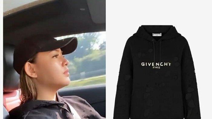 hoodie Balenciaga Amanda Manopo merupakan jenis 'Balenciaga Grey BB Hoodie'.